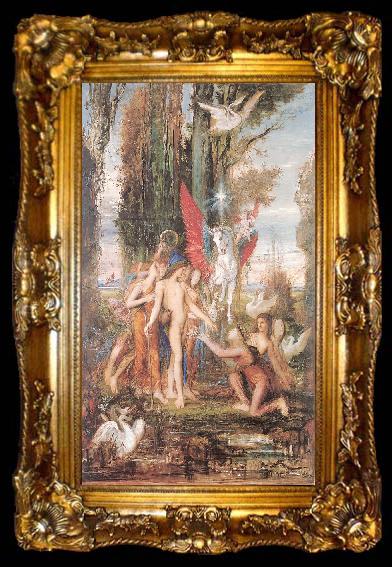 framed  Gustave Moreau Hesiod and the Muses, ta009-2